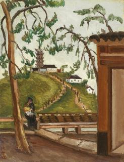 Chen Cheng-Po - At Leisure below the Pagoda Hill
