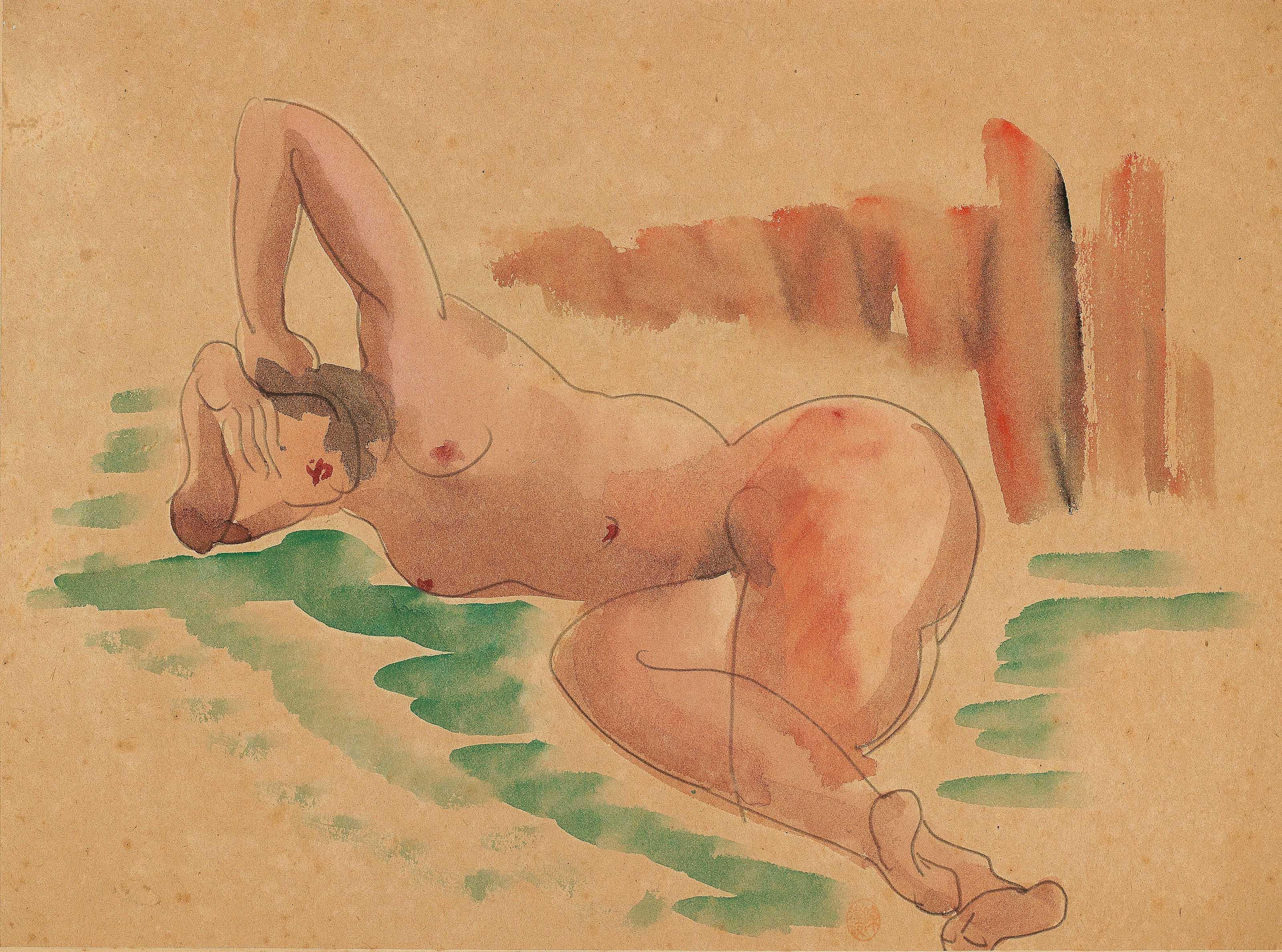 Chen Cheng-Po - Lying Nude