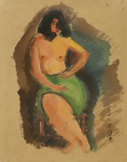 Chen Cheng-Po - Seated Nude 32.1 (104)