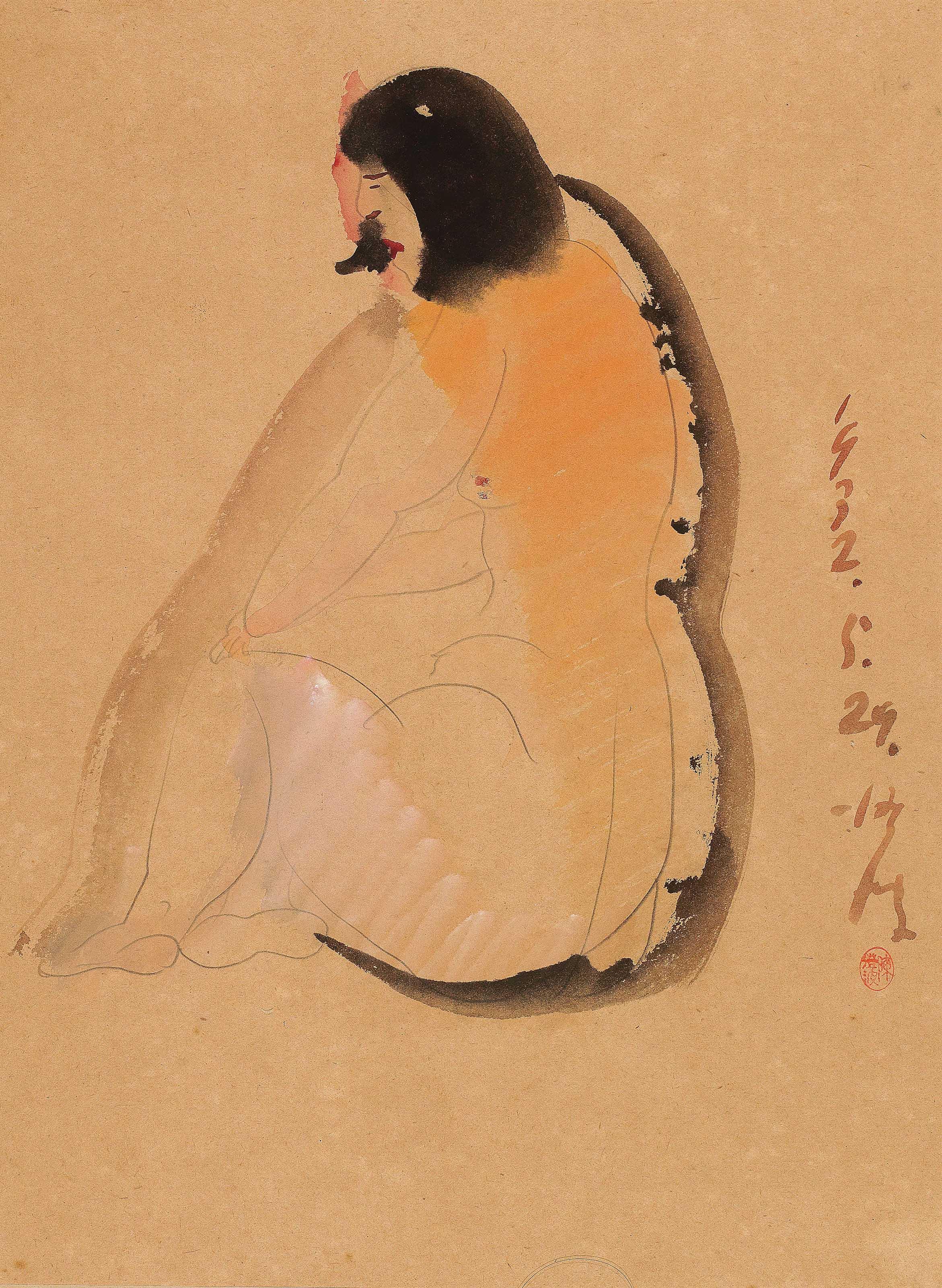 Chen Cheng-Po - Seated Nude