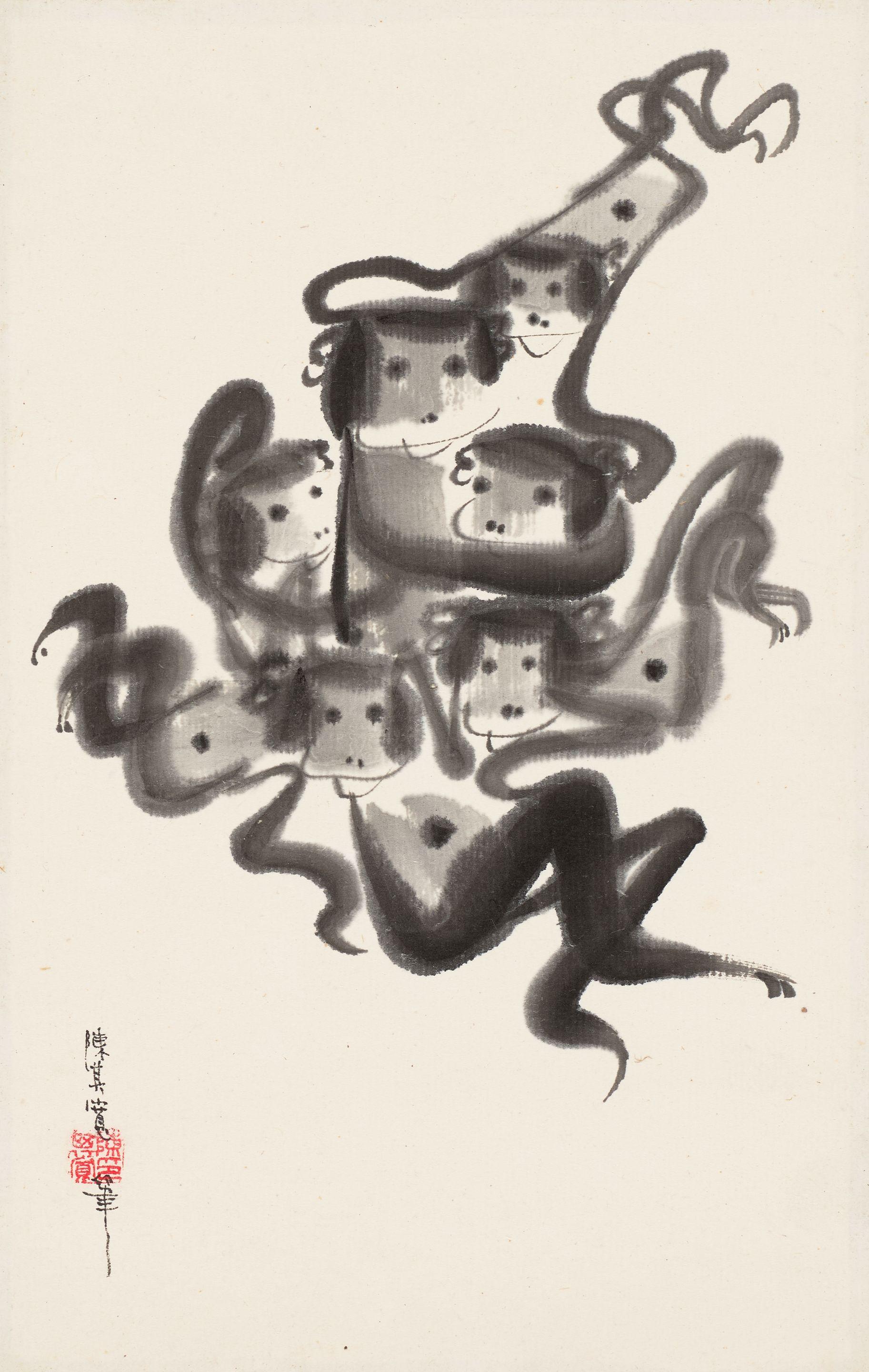 Chen Chi-Kwan - Six Monkeys