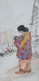 Chen Chong Swee - Untitled (Kampung Woman)