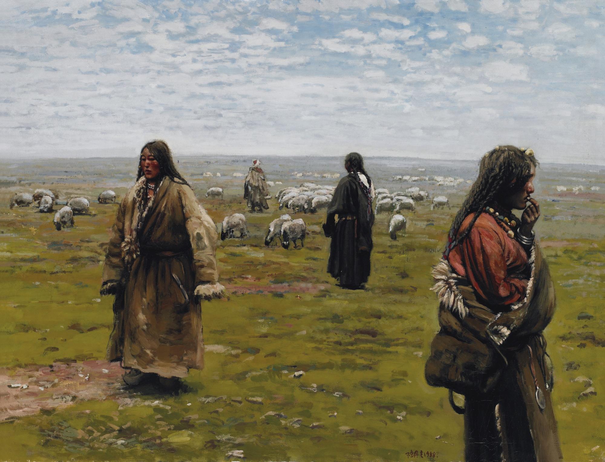 Chen Danqing - Shepherdess