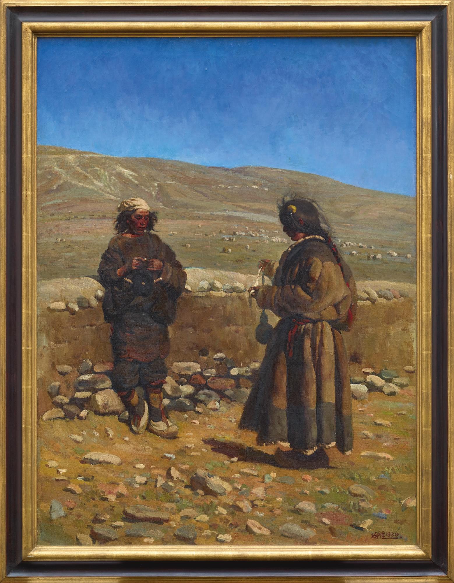 Chen Danqing - Two Young Shepherds