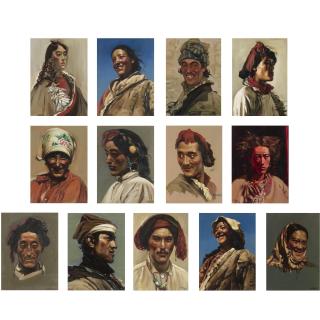 Chen Danqing - Untitled Portraits (13 Works)