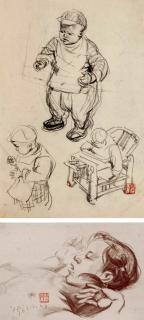 Chen Daqing - Sketch Figures：Boy And Girl