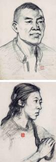 Chen Daqing - Sketch Figures：Man And Woman