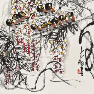Chen Dayu - Bird And Flowers