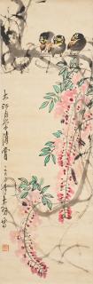 Chen Dayu - Birds and Wisteria