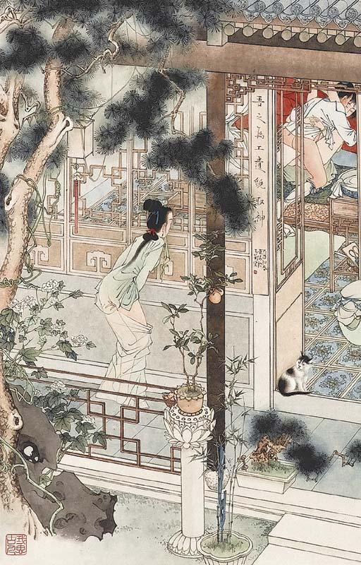 Chen Dongyang - Scene from the Spring Palace