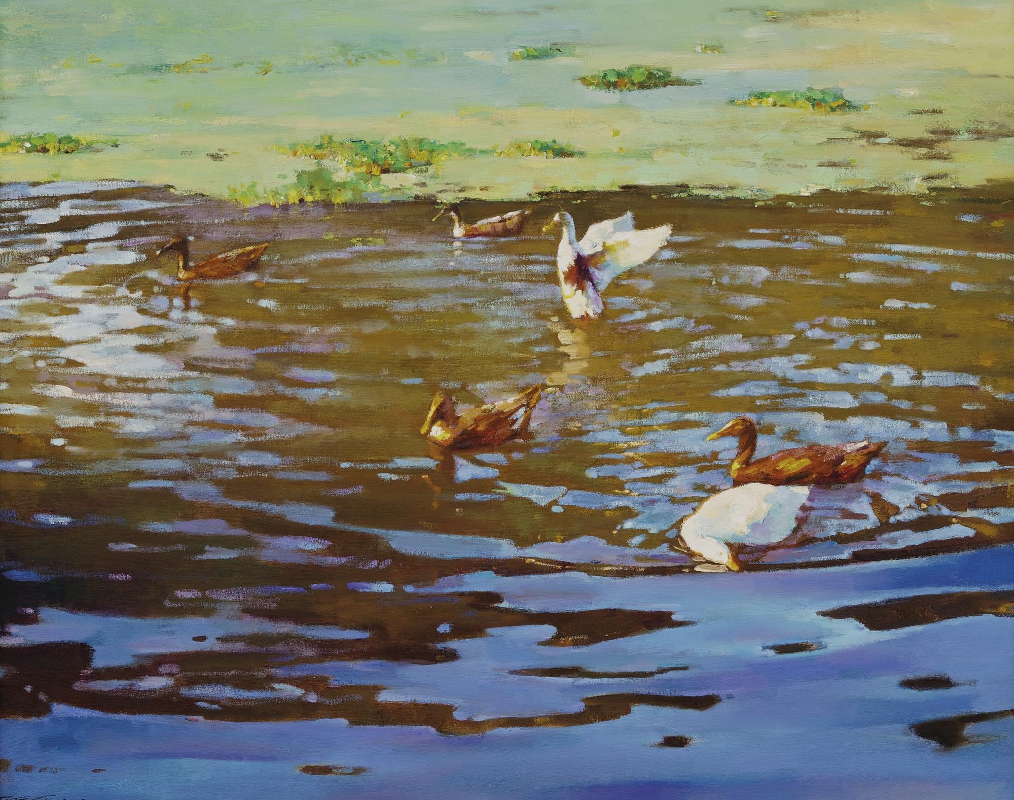 Chen Erfu - Pond Scenery In Spring