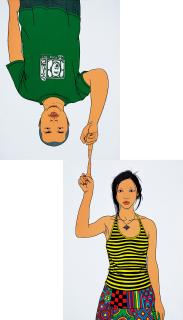 Chen Fei - Atheism （Set Of Two Pieces）(Painted In 2007)