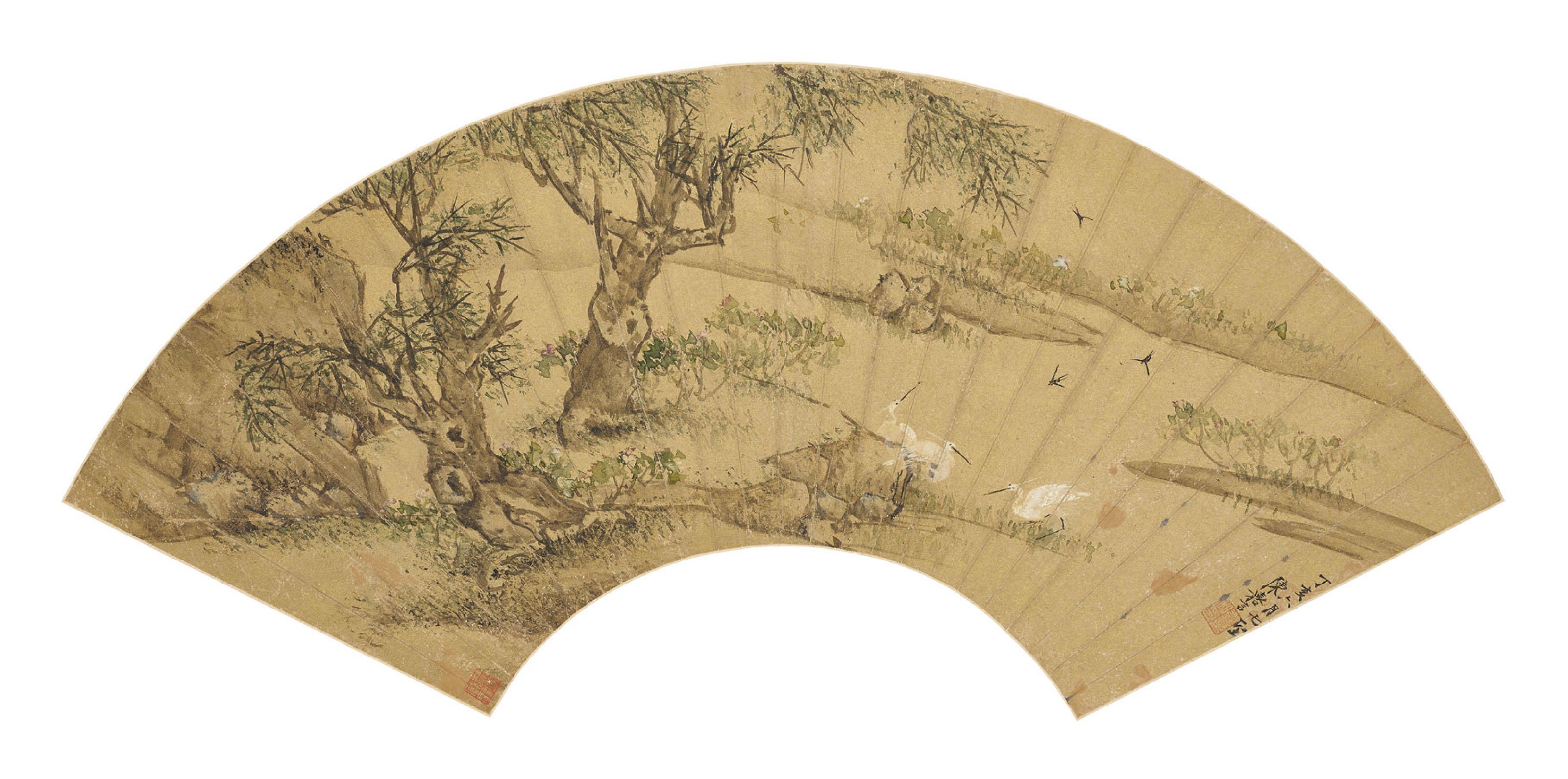 Chen Jiayan - Egrets in a Spring Land