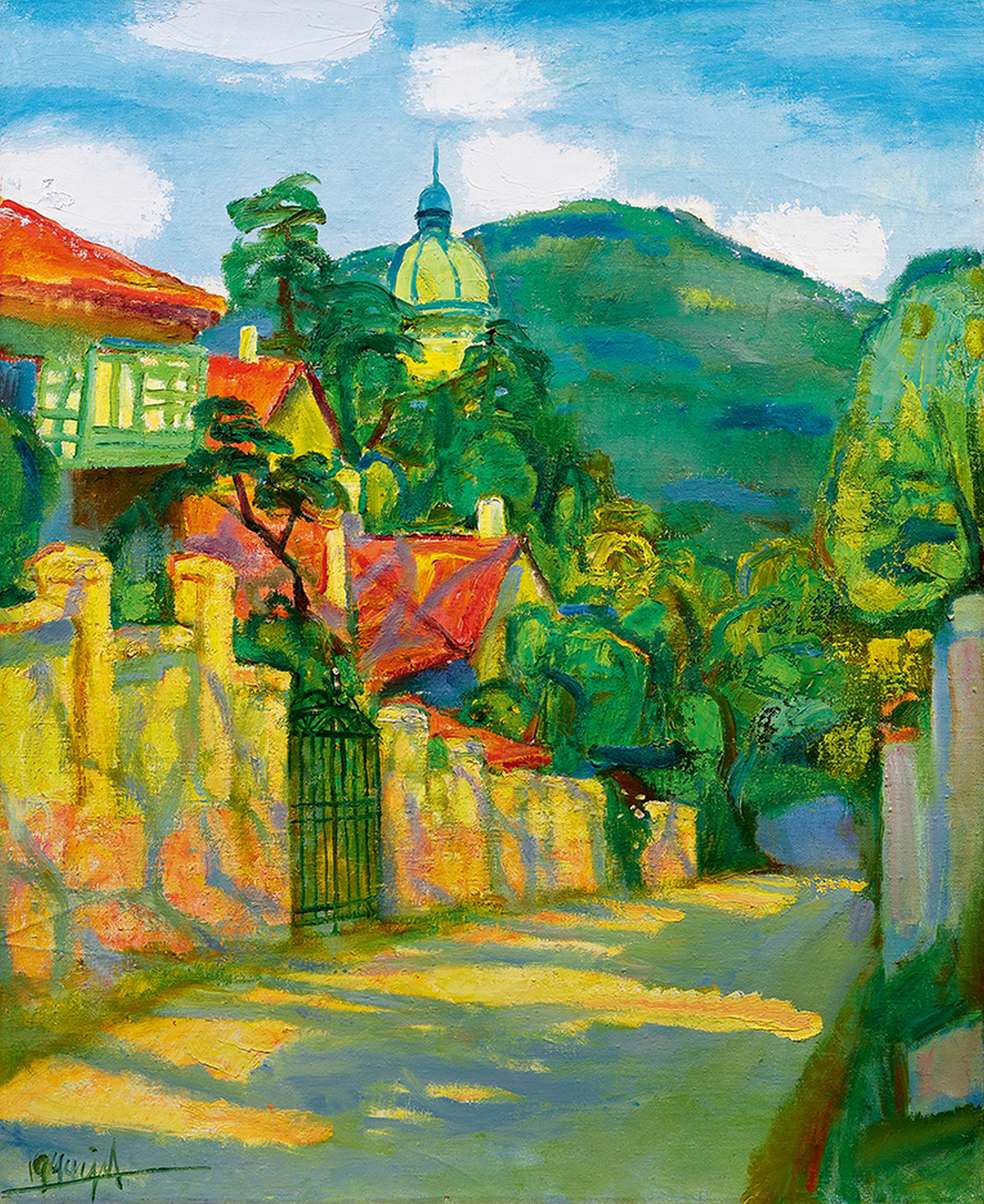 Chen Junde - A Poetic Road(Painted In 1994)