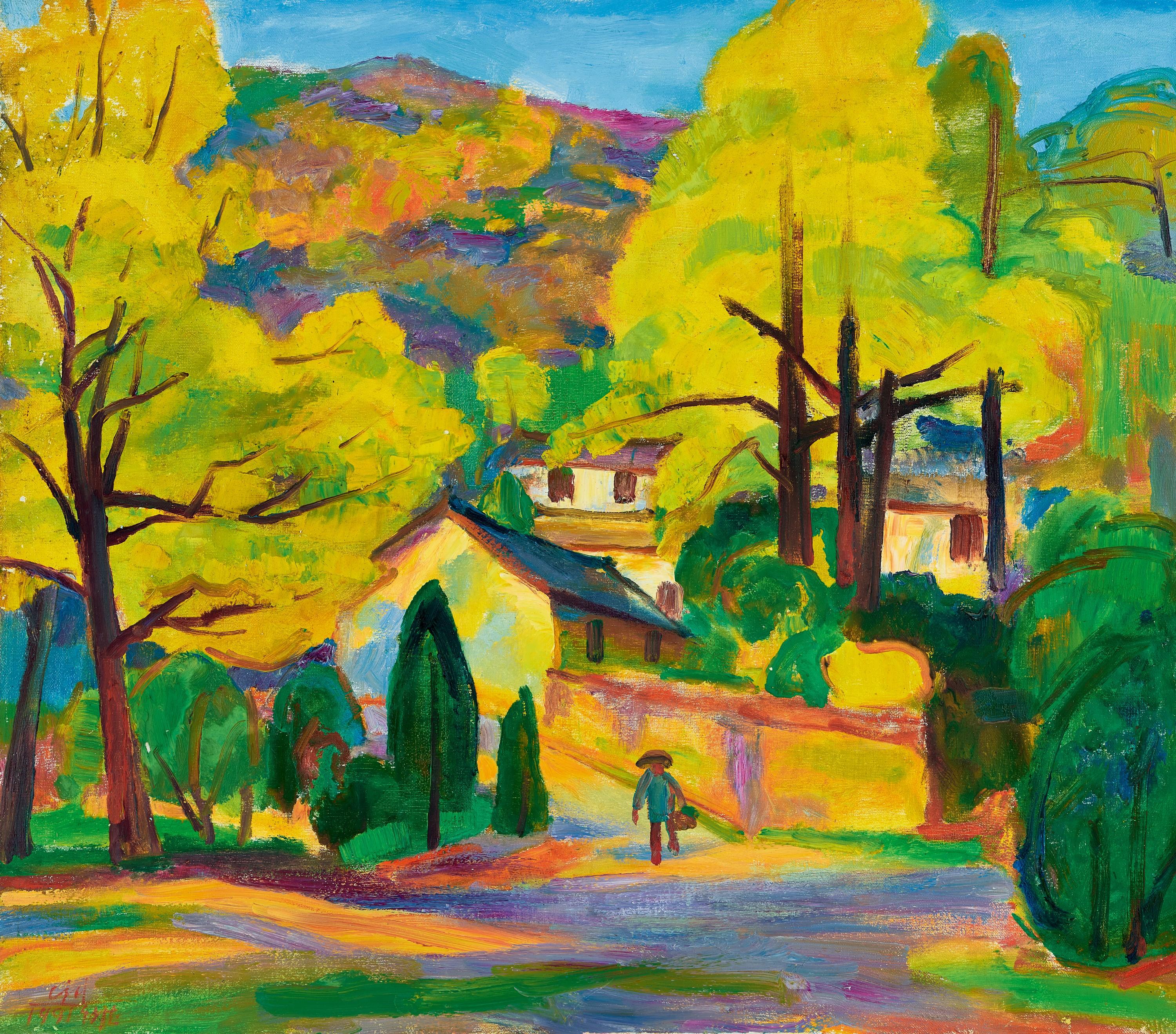 Chen Junde - Autumn In Mount Tianmu(Painted In 1991)