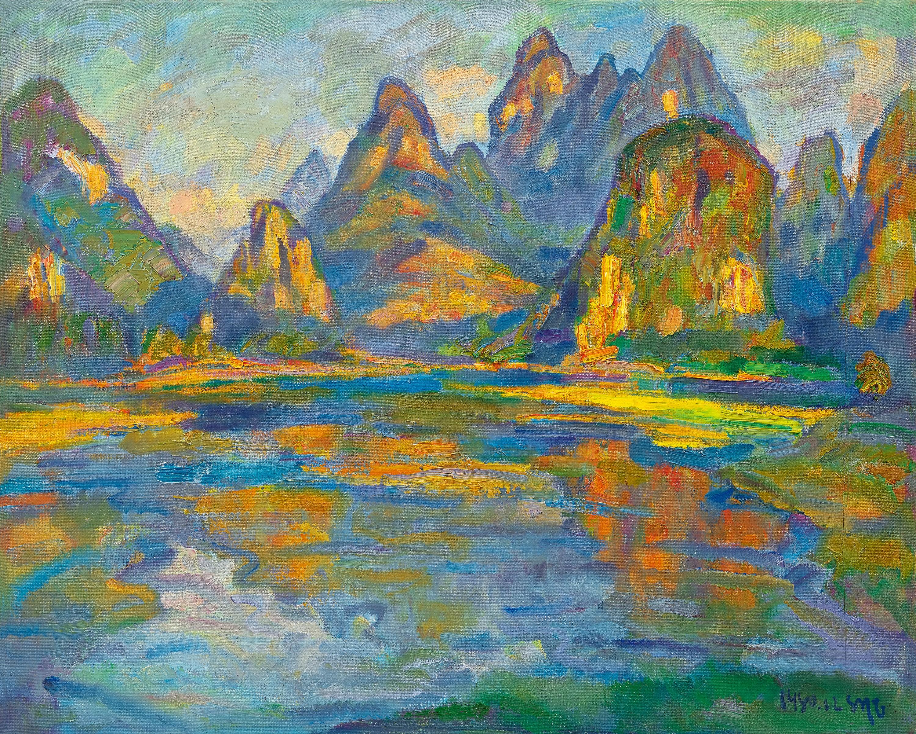 Chen Junde - Scenic Guilin (Painted In 1980)