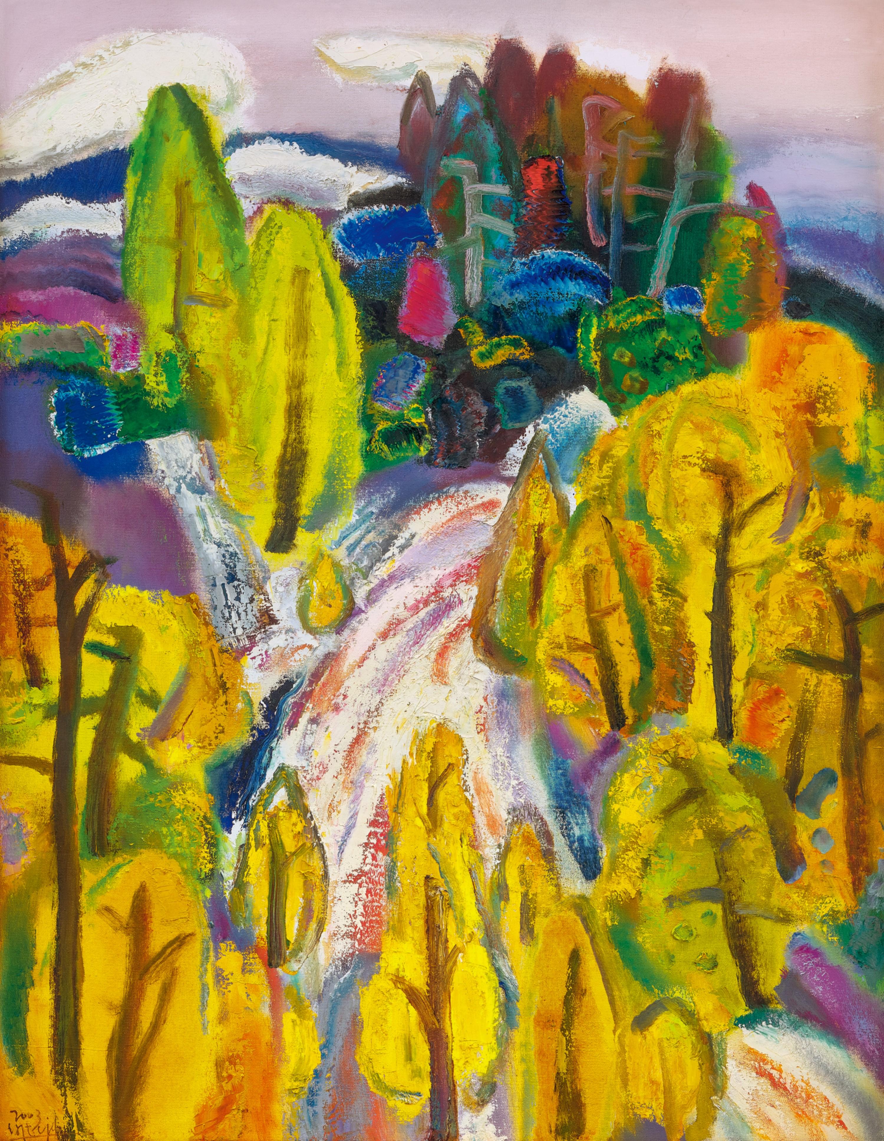 Chen Junde - View At The Mountain Top (Painted In 2003)