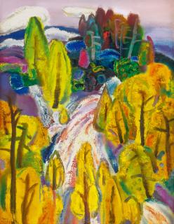 Chen Junde - View At The Mountain Top (Painted In 2003)