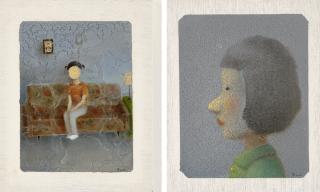 Chen Ke - Living Room; & Side Portrait (two works)