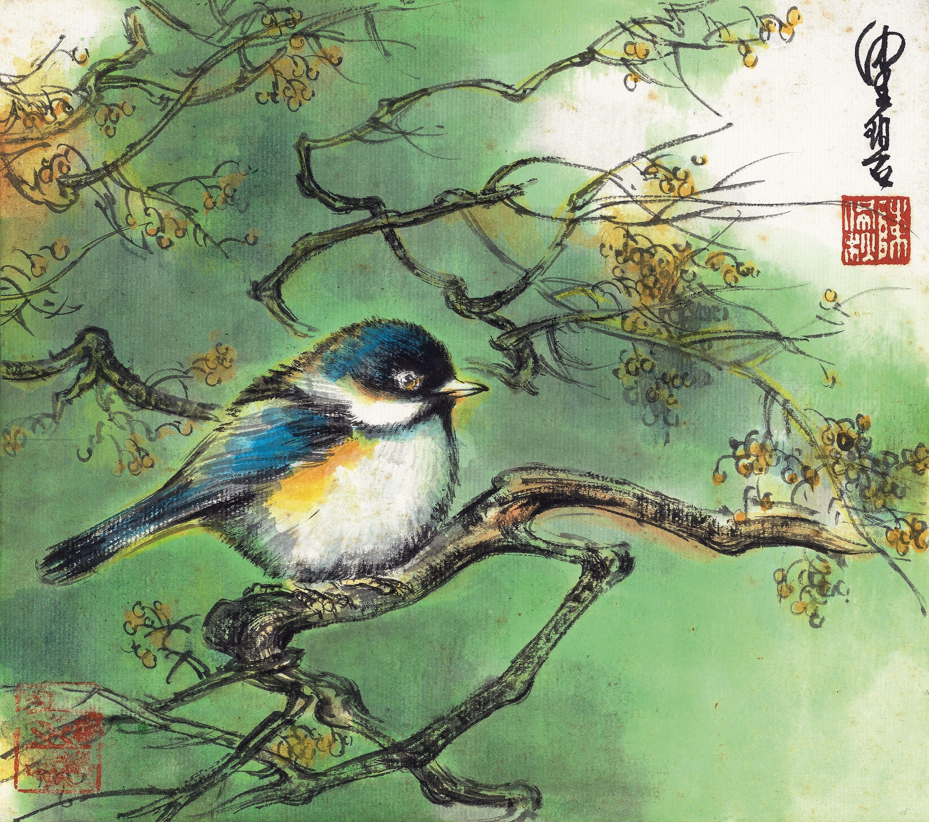 Chen Peiqiu - Bird And Flowers