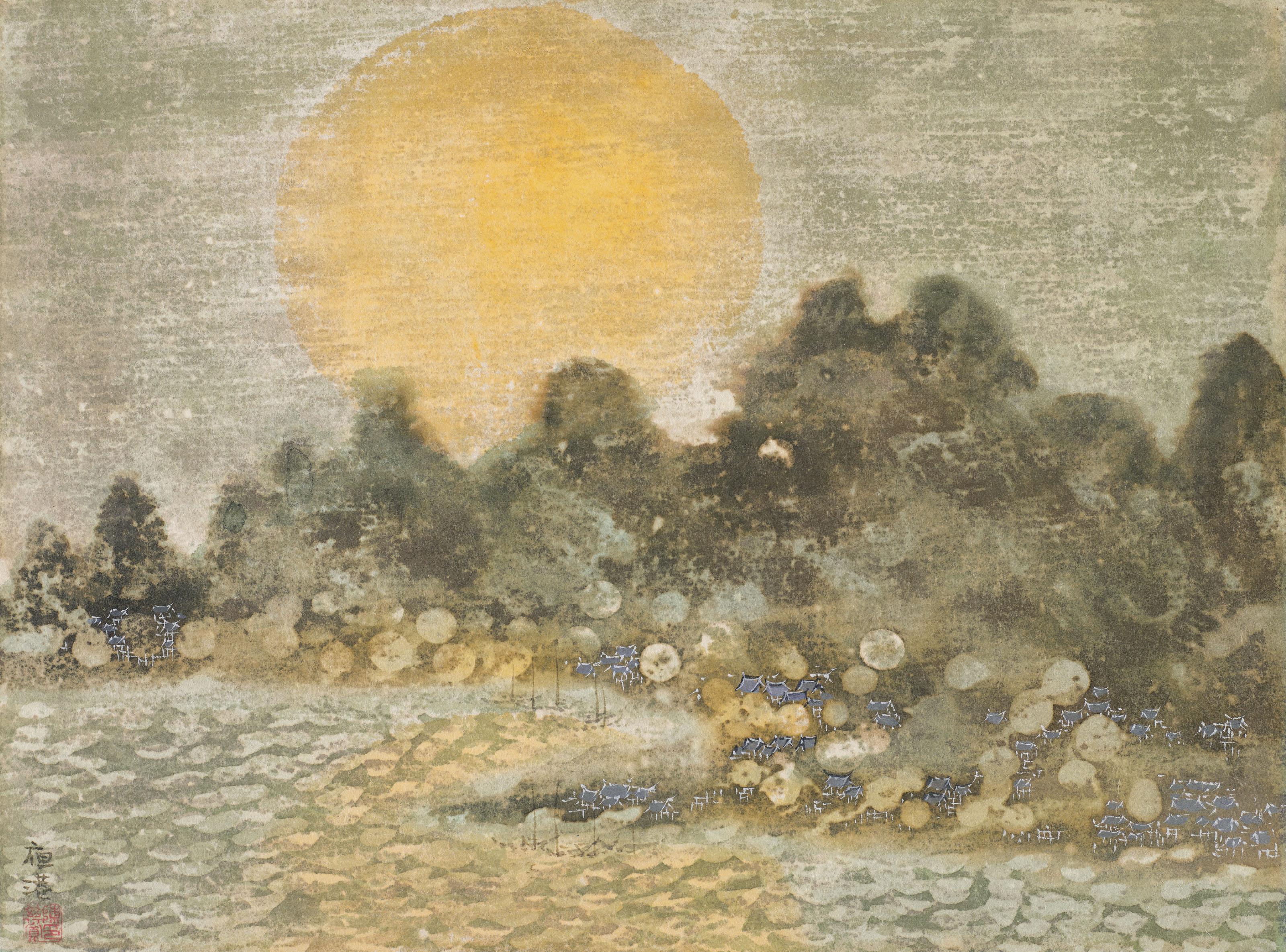 Chen Qikuan - Harbour at Night