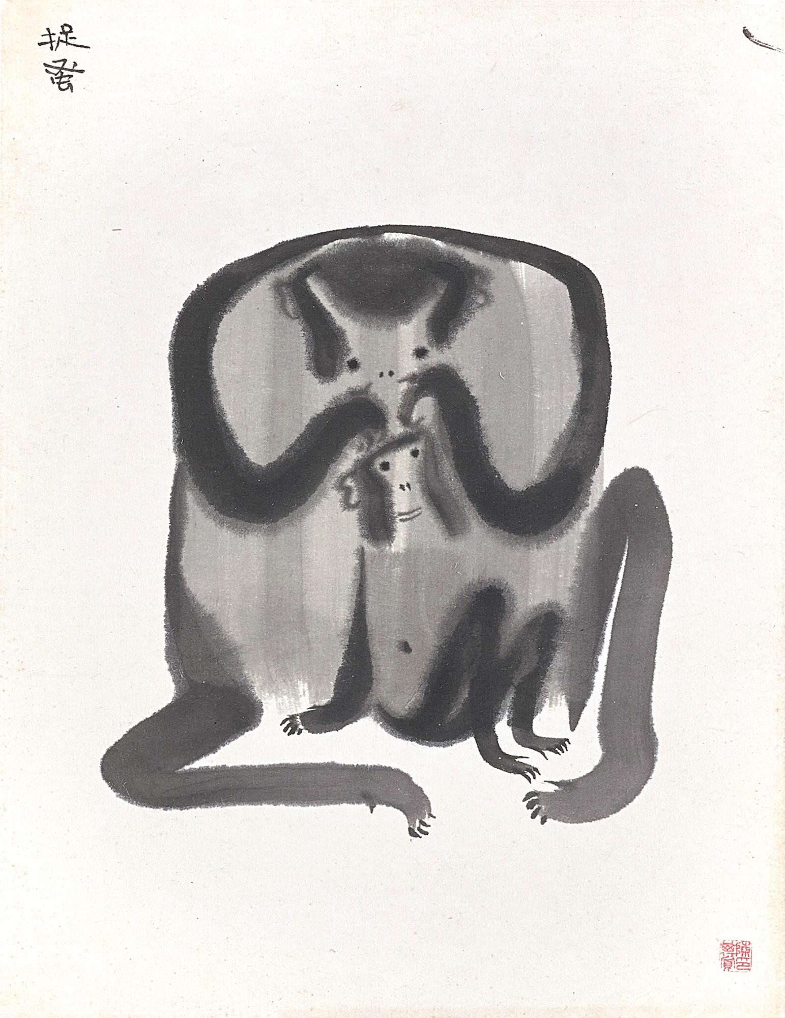 Chen Qikuan - Monkeys Catching Fleas