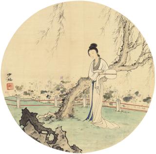 Chen Shaomei - Lady beside Willows