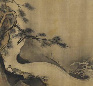 Chen Shaomei - Scholar under Pine Trees