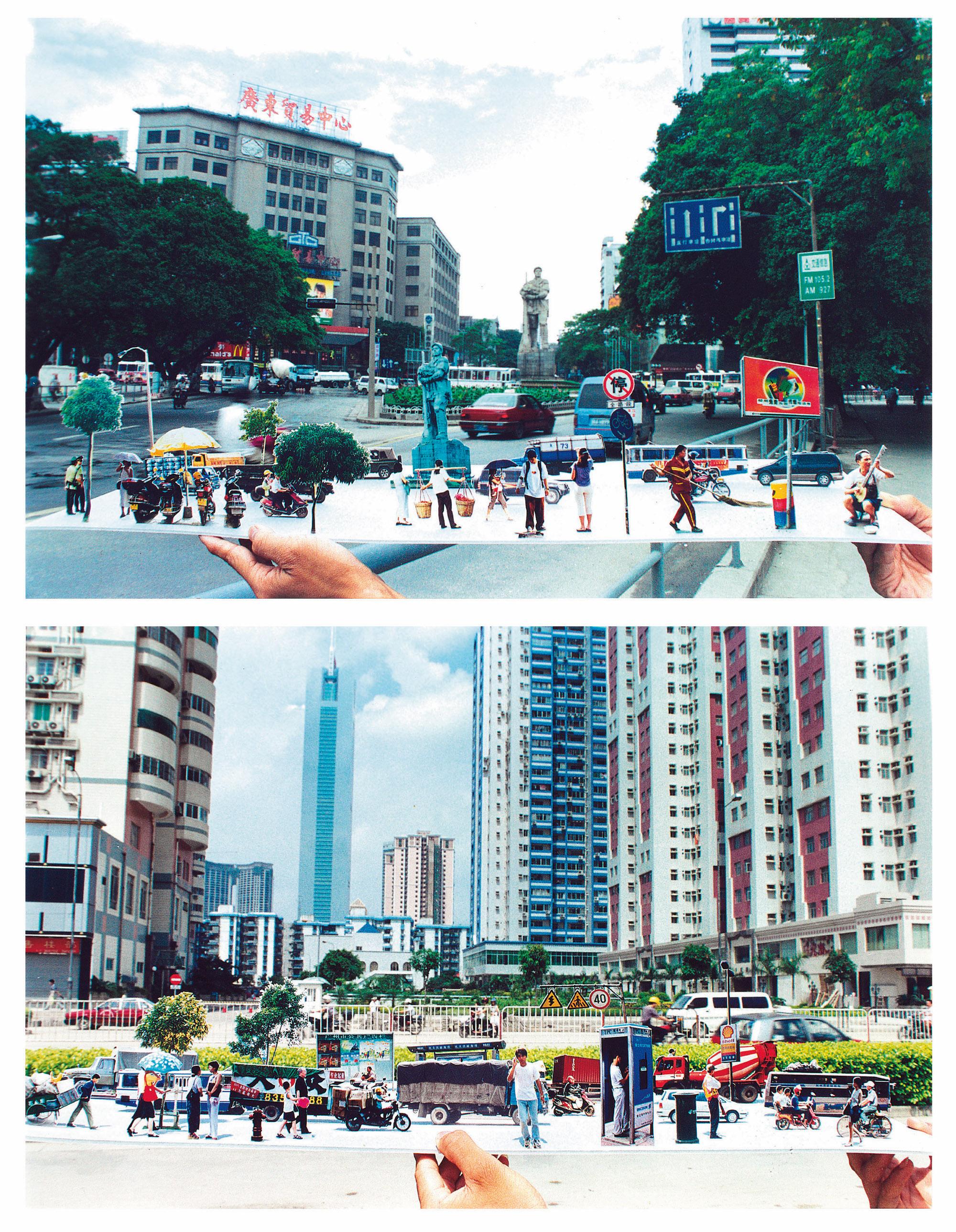Chen Shaoxiong - Street Scene: Yuexiu Beilu; & Street Scene: Haizhu Square