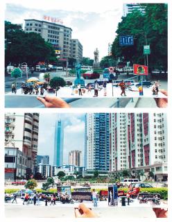 Chen Shaoxiong - Street Scene: Yuexiu Beilu; & Street Scene: Haizhu Square
