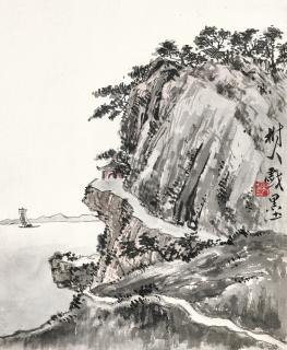 Chen Shuren - Pavilion On Mountain