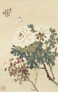 Chen Shuren - Peonies and Butterflies