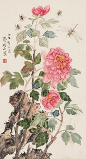 Chen Shuren - Peony And Insects