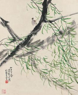 Chen Shuren - Willow And Bird