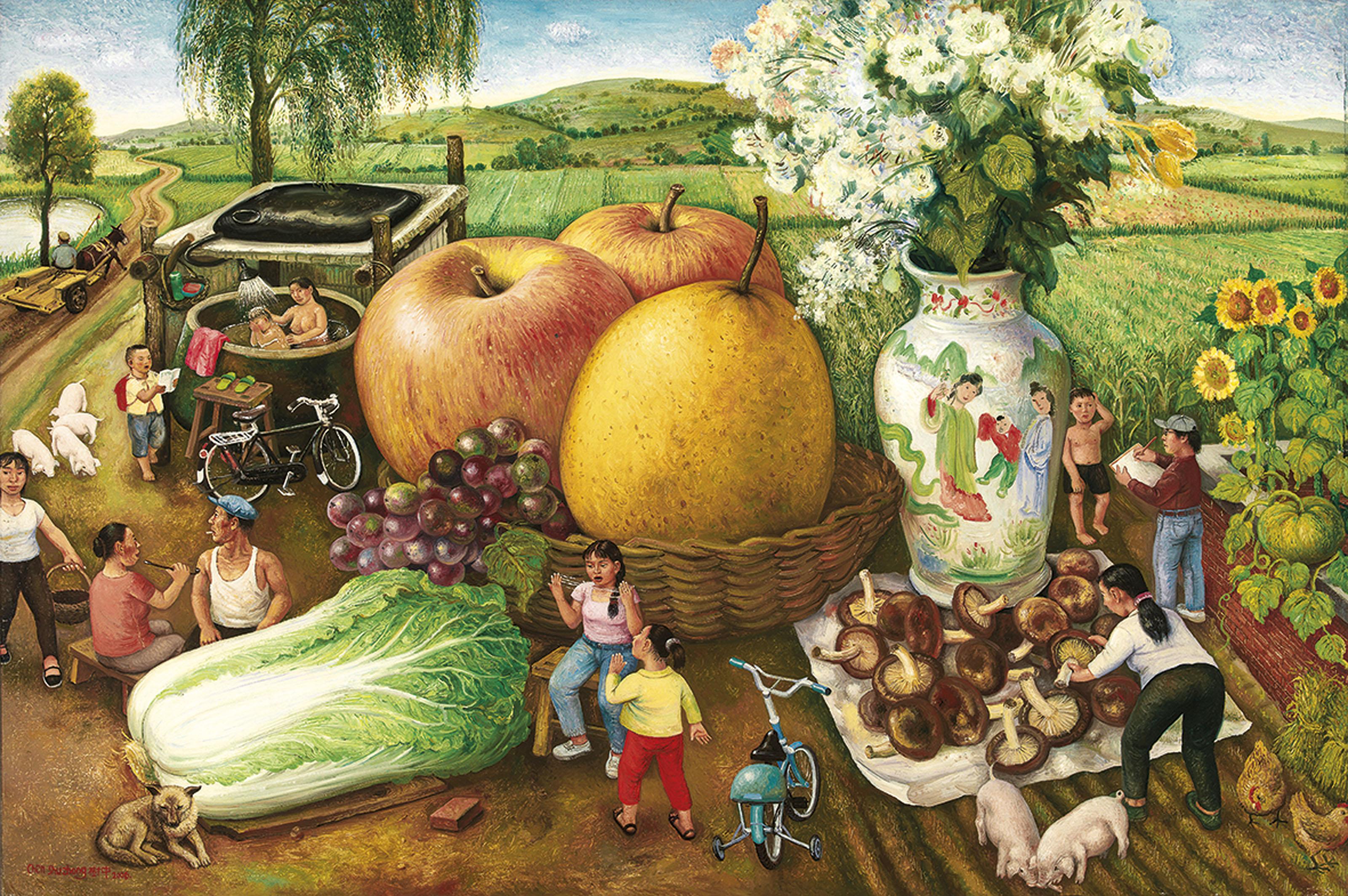 Chen Shuzhong - Far-Flung Weed Beach series: Flowers in the Summer