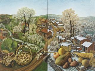 Chen Shuzhong - Wild Grassland Series No.26 (Diptych)