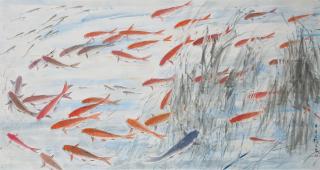 Chen Wen Hsi - Carps in the Reeds
