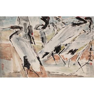 Chen Wen Hsi - Herons