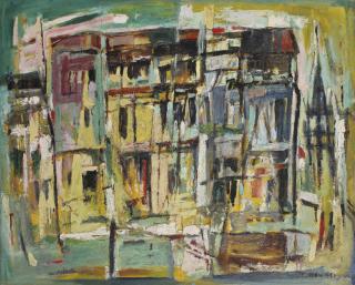 Chen Wen Hsi - Houses Along The Boat Quay