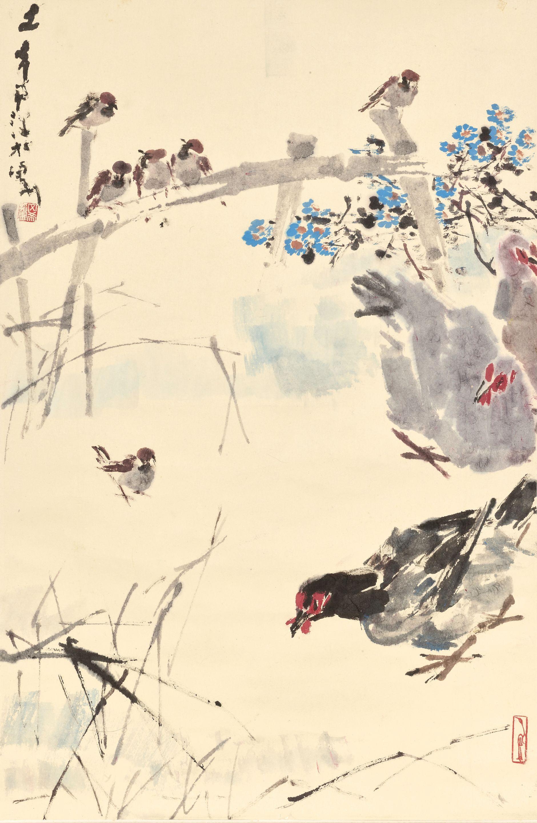 Chen Wenxi - Chicks and Sparrows