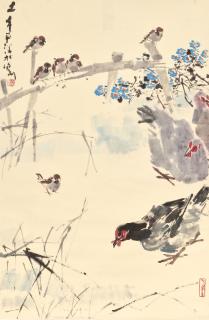 Chen Wenxi - Chicks and Sparrows