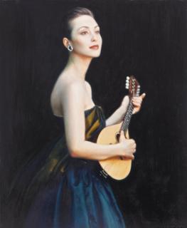 Chen Yifei - Lady Playing Music
