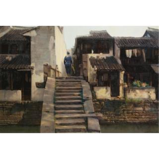 Chen Yifei - Returning Home: Sunset, Suzhou