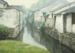 Chen Yifei - Suzhou Canal