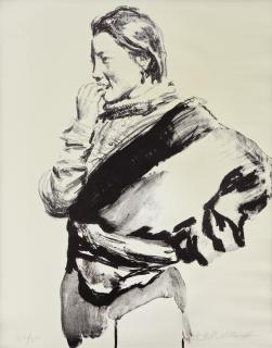 Chen Yifei - Thoughtful Tibetan Girl