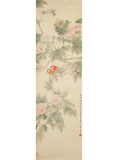 Chen Zhifo - Hibiscus and Beautiful Birds