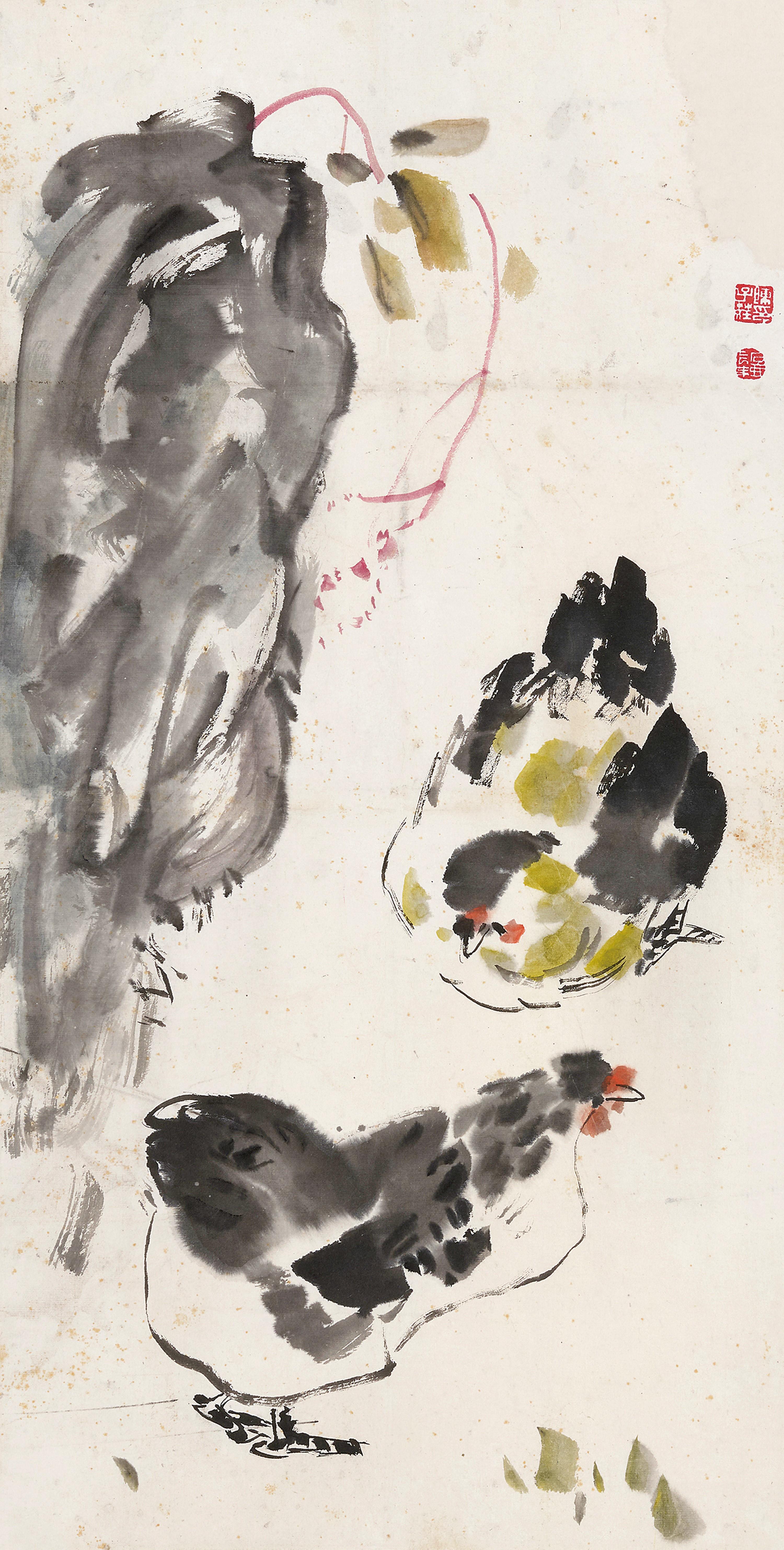 Chen Zizhaung - Two Chickens