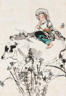 Cheng Shifa - Girl On Ox