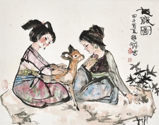 Cheng Shifa - Girls And Deer
