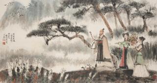 Cheng Shifa - Scholar in a Landscape